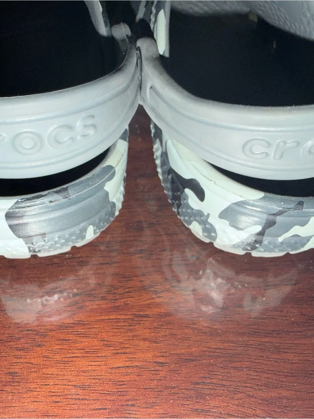 CROCS Kids Clog - Gray & White Camo